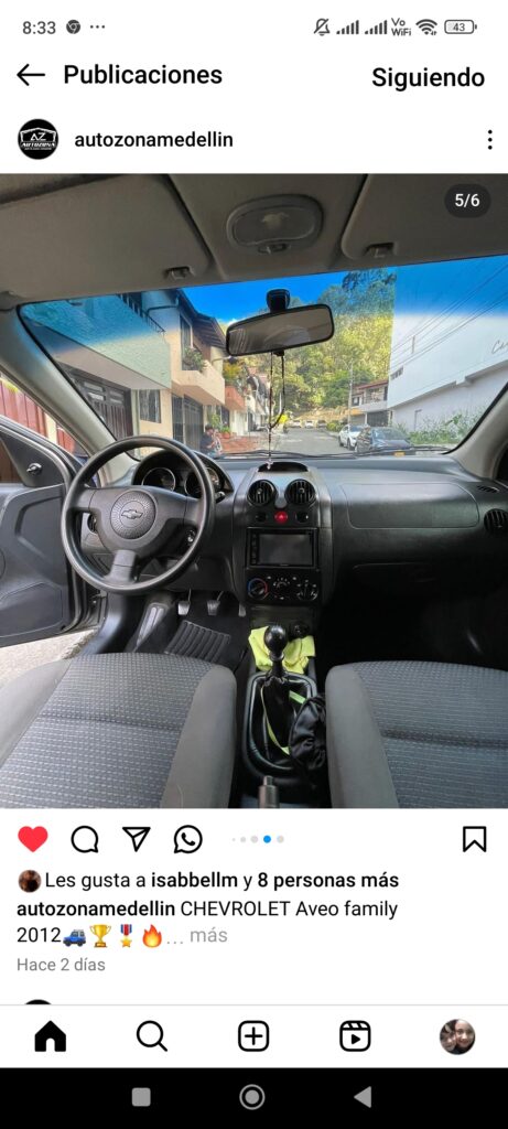 Aveo sedan family modelo 2012